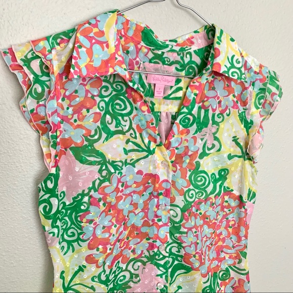 Lilly Pulitzer Mariposa Swiss Dot Top - Picture 3 of 6